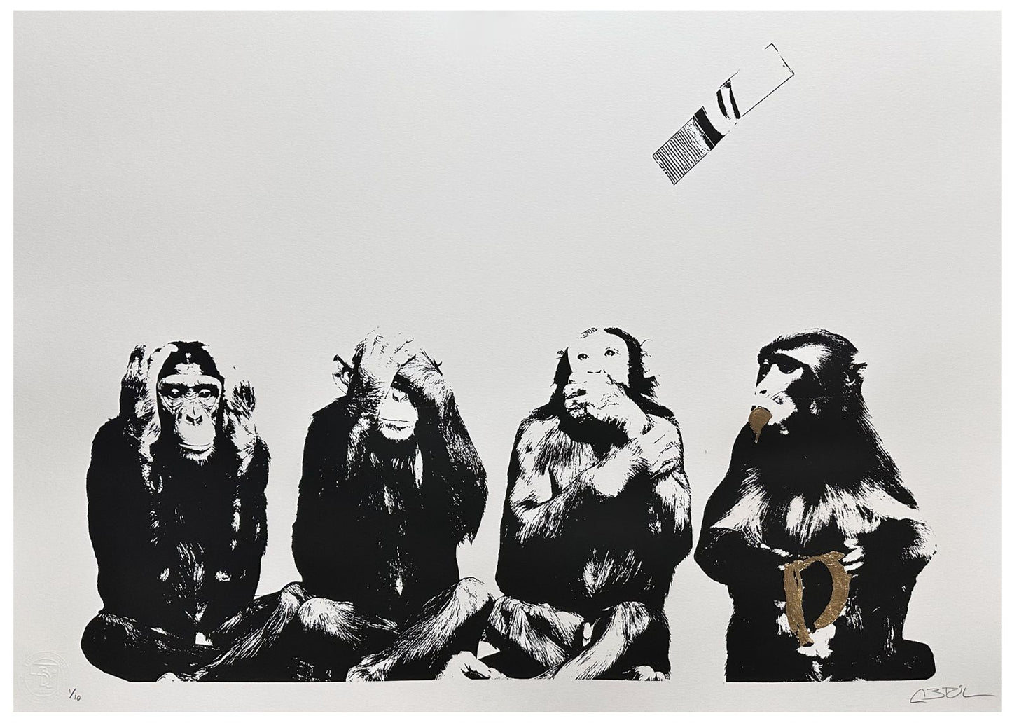 Banana-lización - Serigrafía arte pop por Rosniel Abril