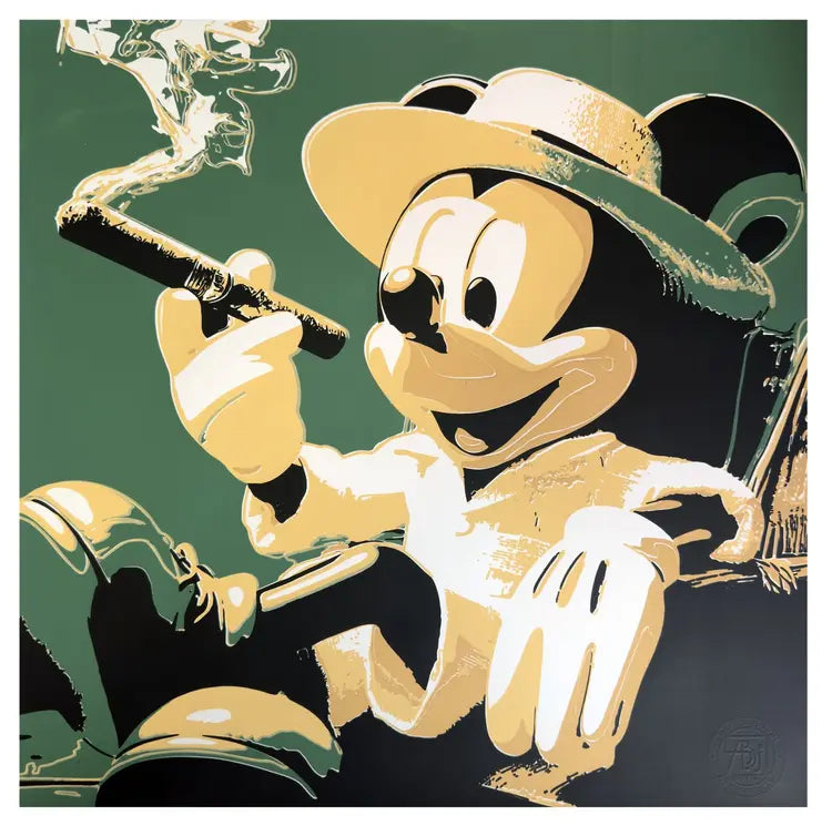 MICKEY Tropical - Serigrafía Mickey Mouse caribeño por Rosniel Abril
