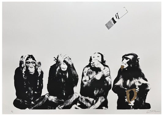 Banana-lización - Serigrafía arte pop por Rosniel Abril