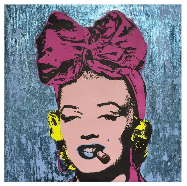 NORMA DE CUBA MIAMI - Marilyn Monroe caribeña serigrafía por Rosniel 